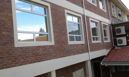 Silver reflective film from the outside